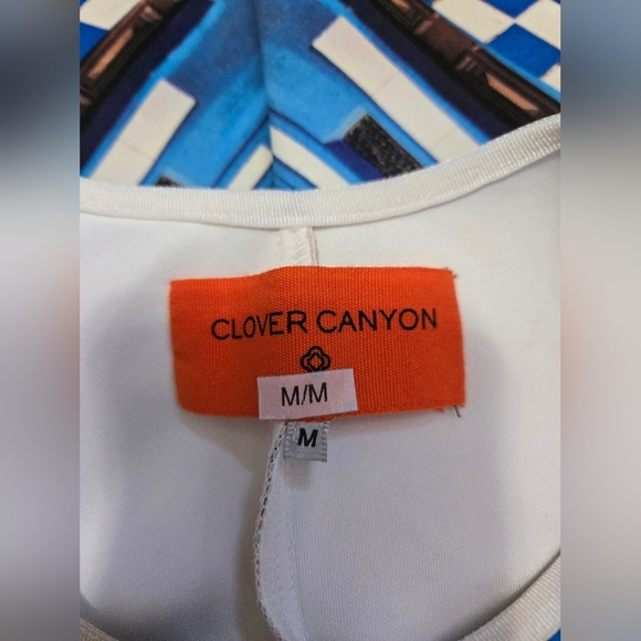 Clover Canyon Havana Racerback Geometric Print Midi Dress. Size Medium - Picture 6 of 10